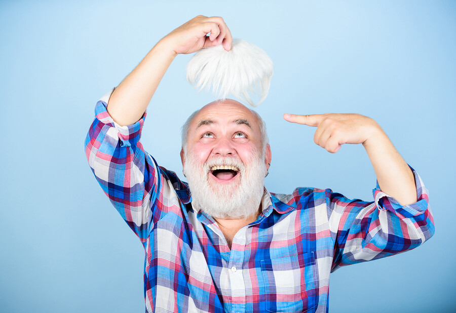 Glatze ein Problem Echthaarperücken für Männer helfen