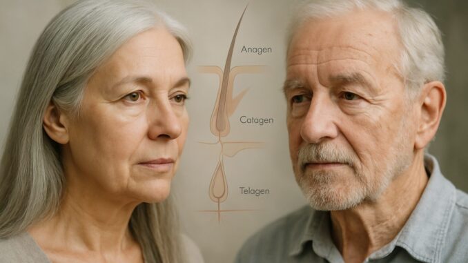 Wachsen Haare im Alter langsamer
