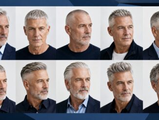 Zeitlose Männerfrisuren für graue und weiße Haare